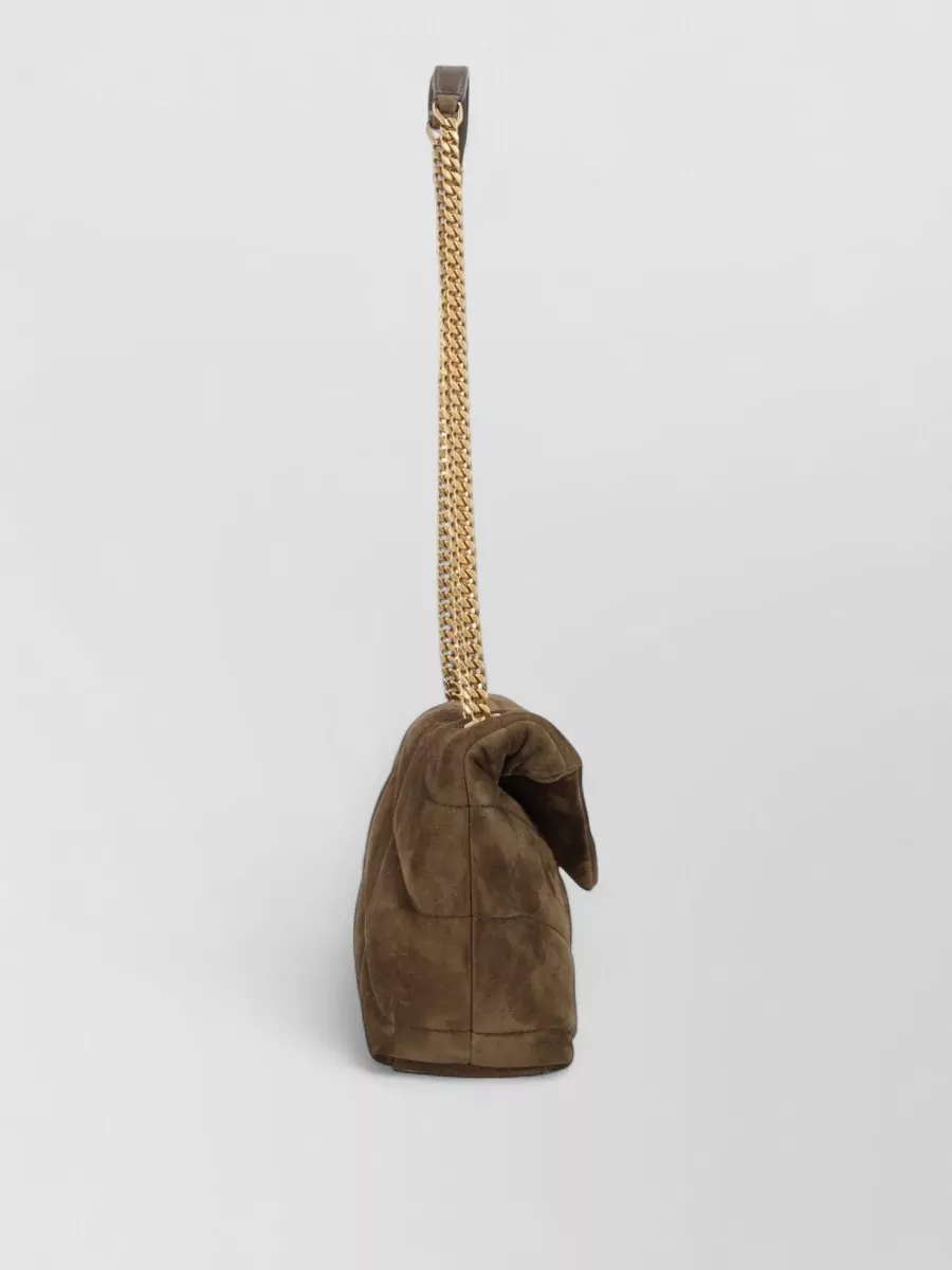 Saint Laurent Puffer Leather Cross-Body Bag