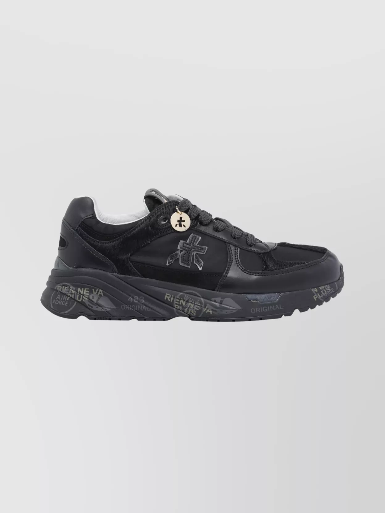 Premiata Casual Low Top Sneakers With Fabric Upper