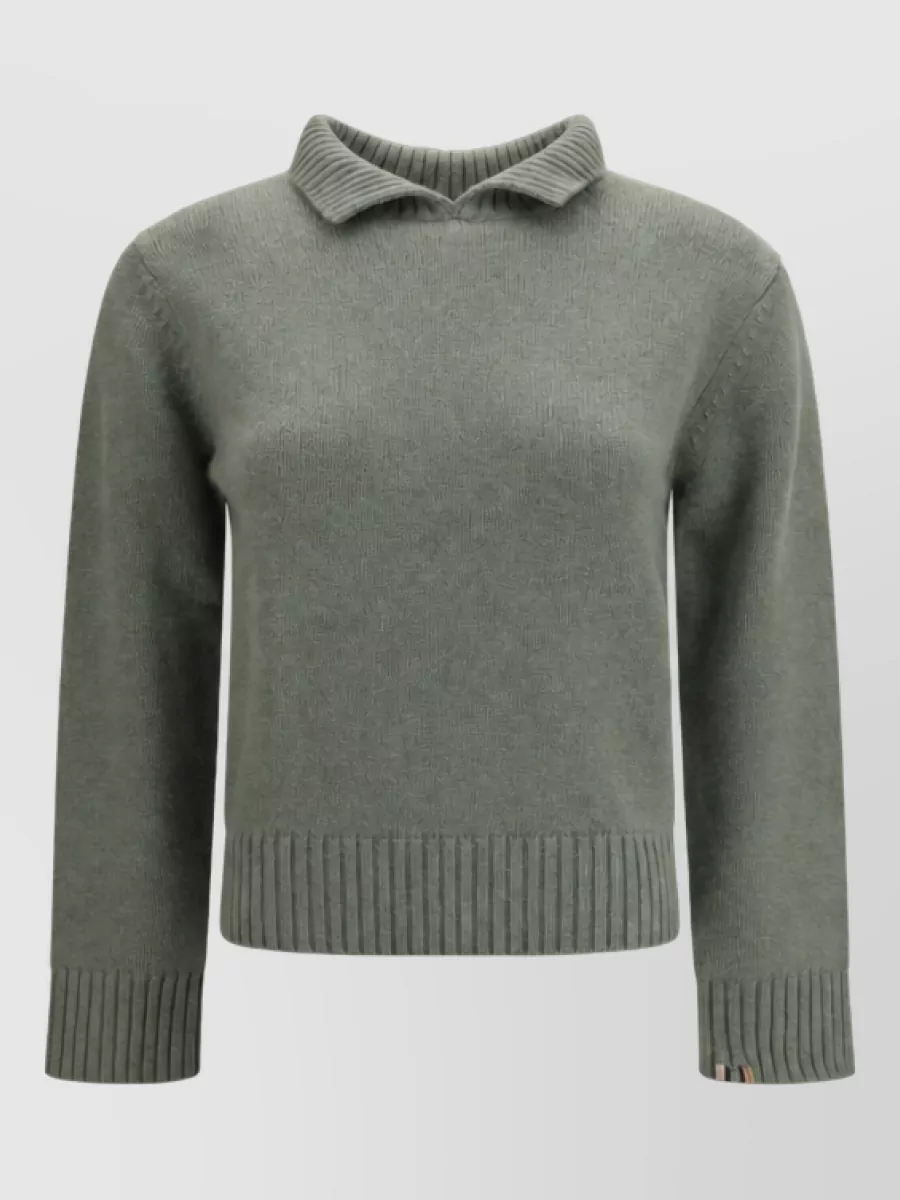 Extreme Cashmere Cashmere chunky-knit polo sweater