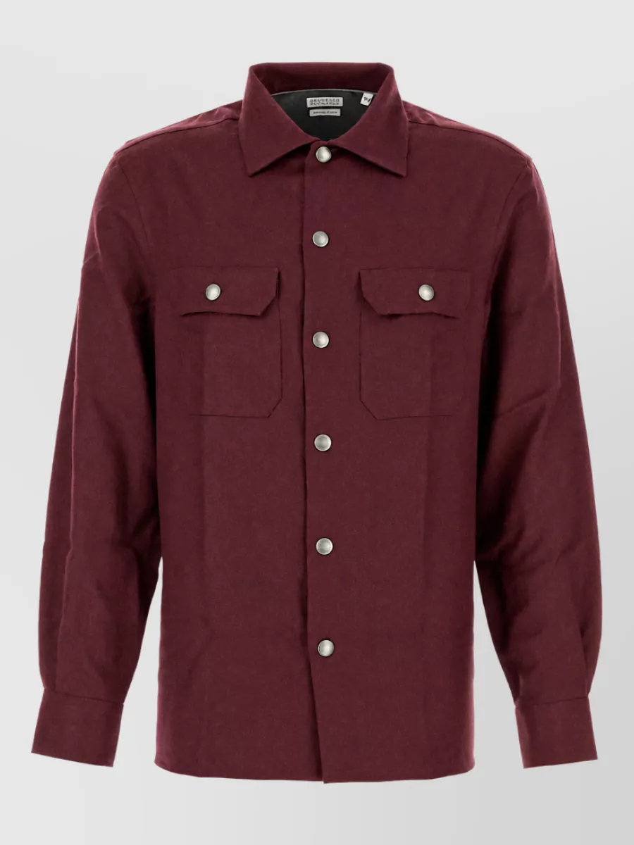 Brunello Cucinelli virgin wool shirt jacket