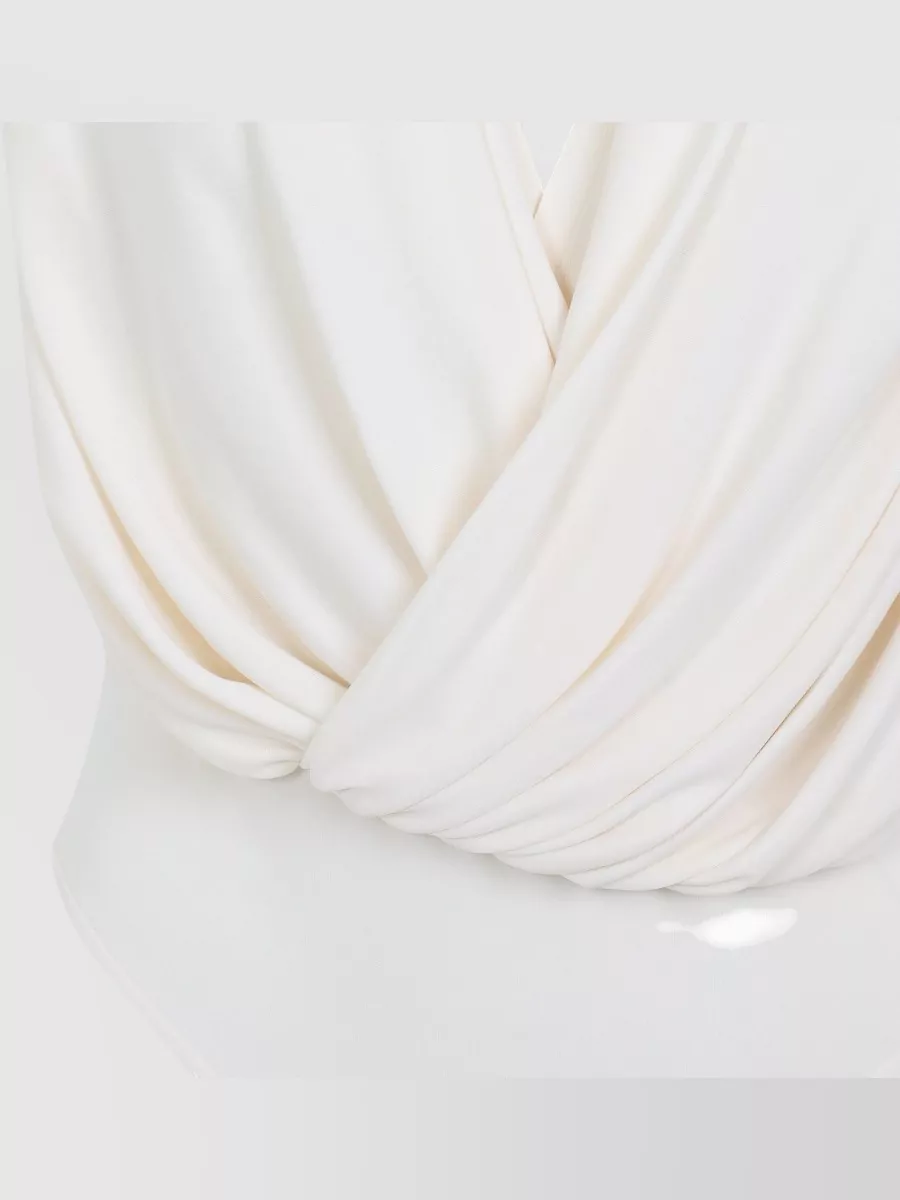 Alaïa Hooded Lingerie Bodysuit Draped Design Sleeveless