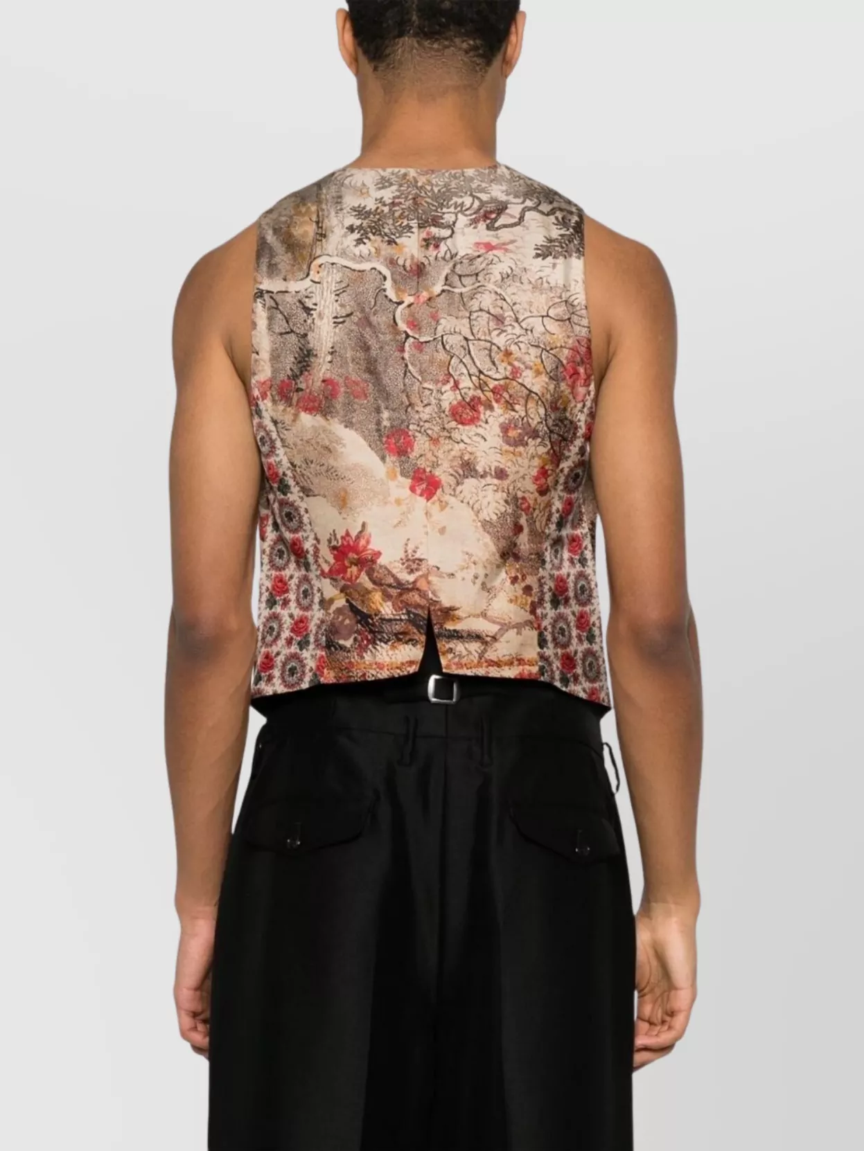 Pierre Louise Mascia Unisex Floral Pattern Sleeveless Top