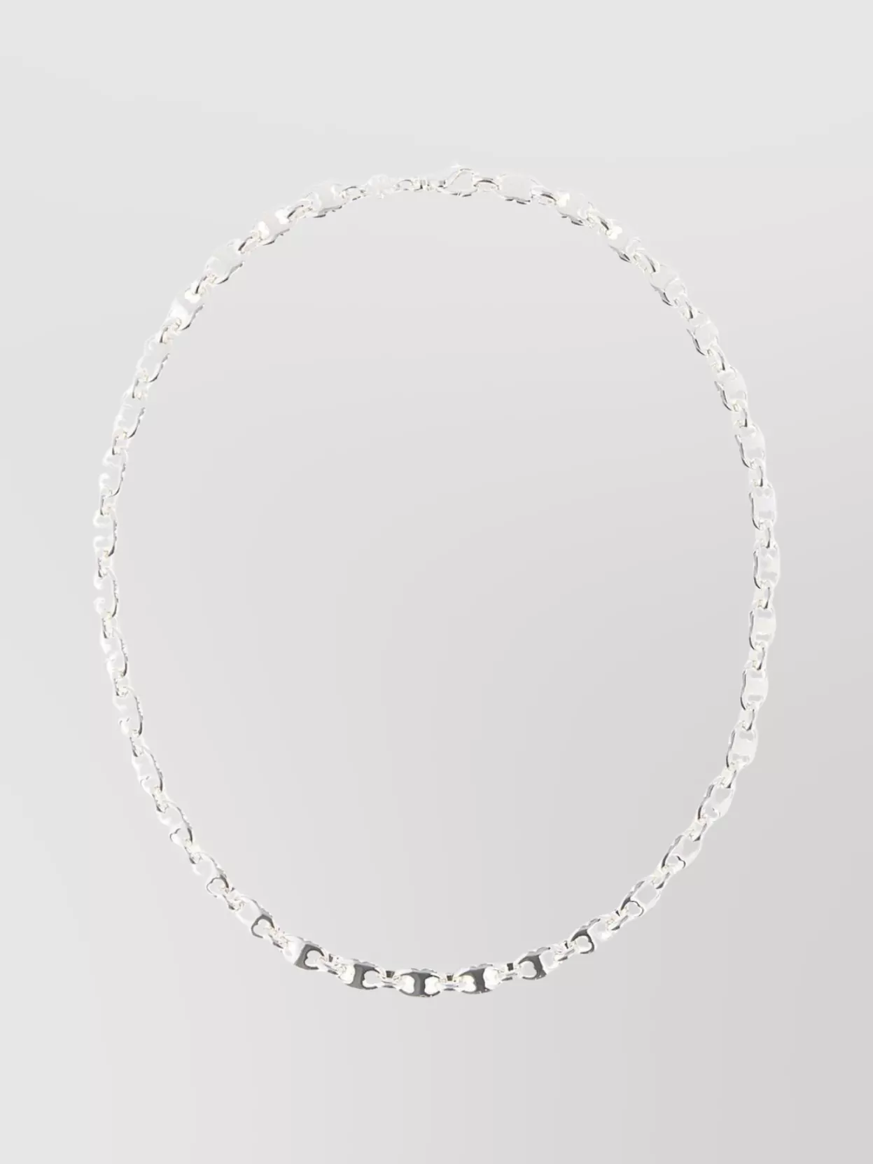 Tory Burch Chain Link Silver Metal Necklace