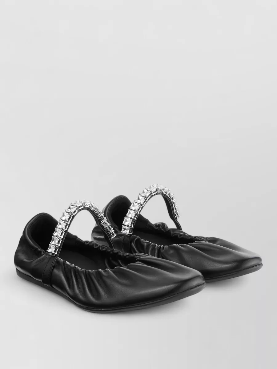 Jimmy Choo Leather Ballerina Shoes