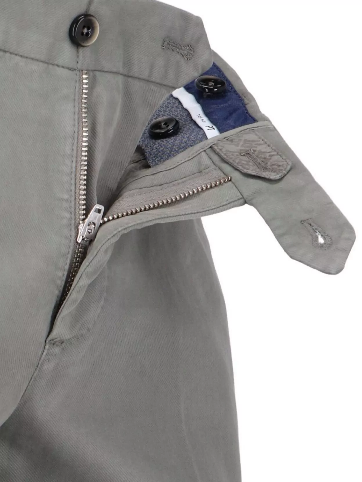 Pt Torino Straight Trousers With Pockets And Loops In Brown