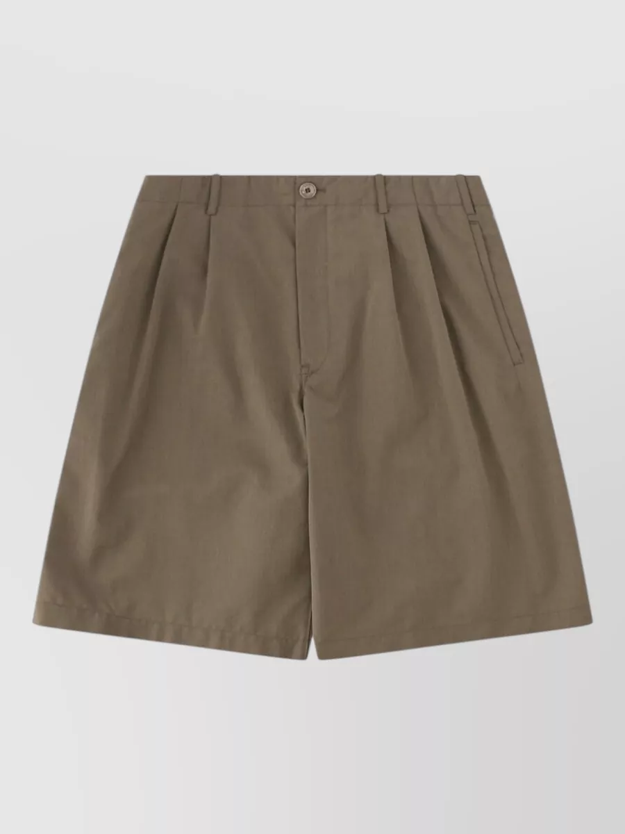 Our Legacy wool cotton relaxed-fit chino shorts