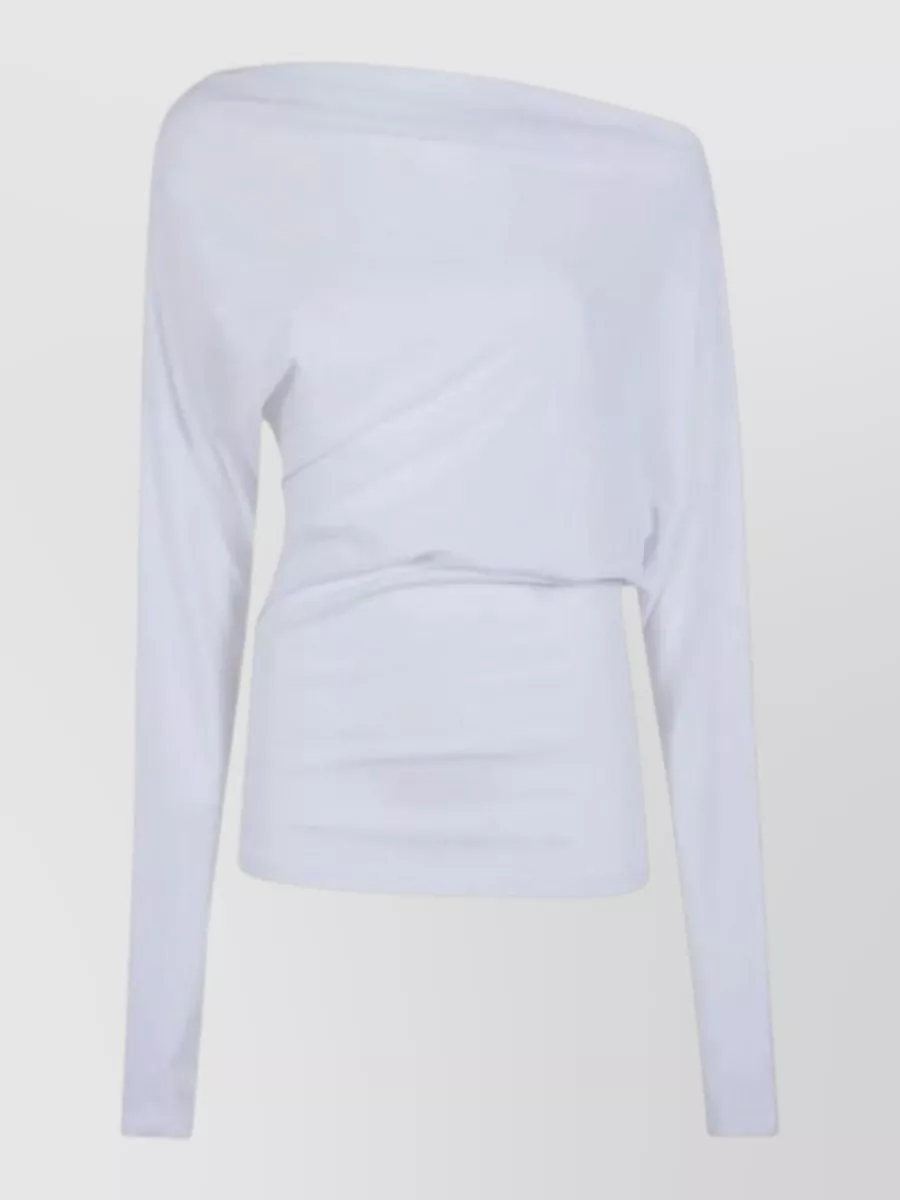 Ann Demeulemeester cotton drop shoulder blouse