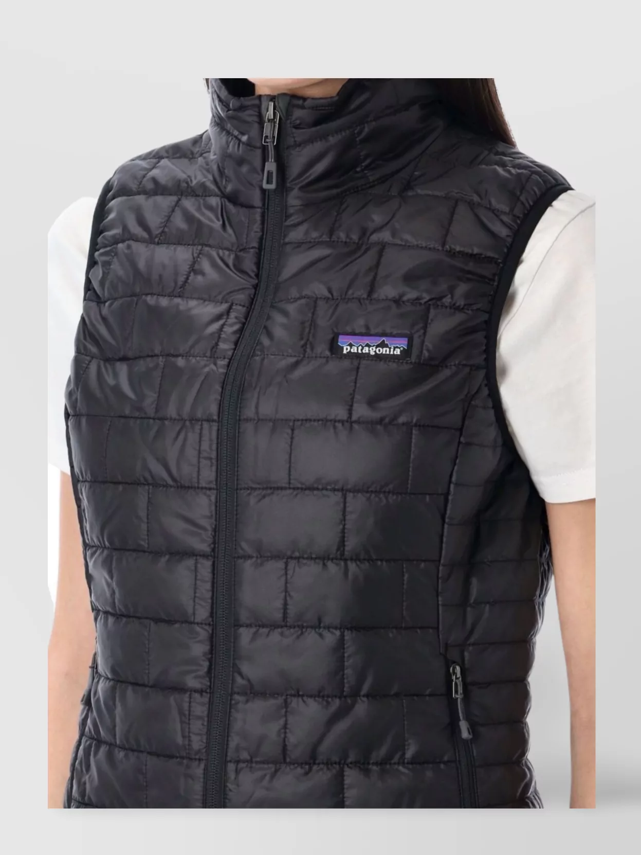 Patagonia Quilted Sleeveless High Collar Lightweight Vest