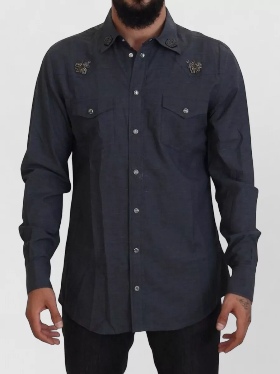 Dolce&Gabbana Denim Slim-Fit Shirt