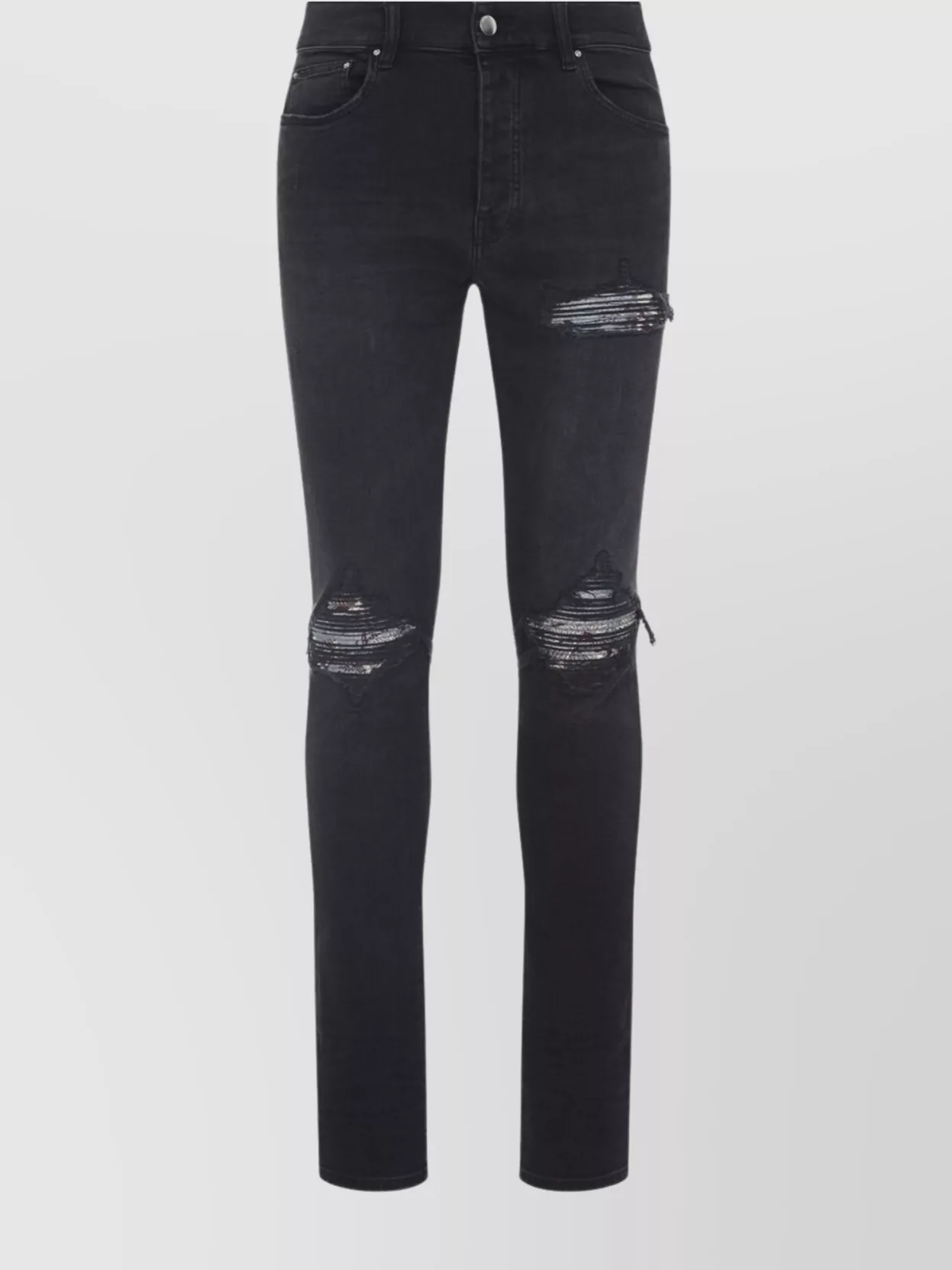 Amiri Distressed Five-Pocket Denim Trousers