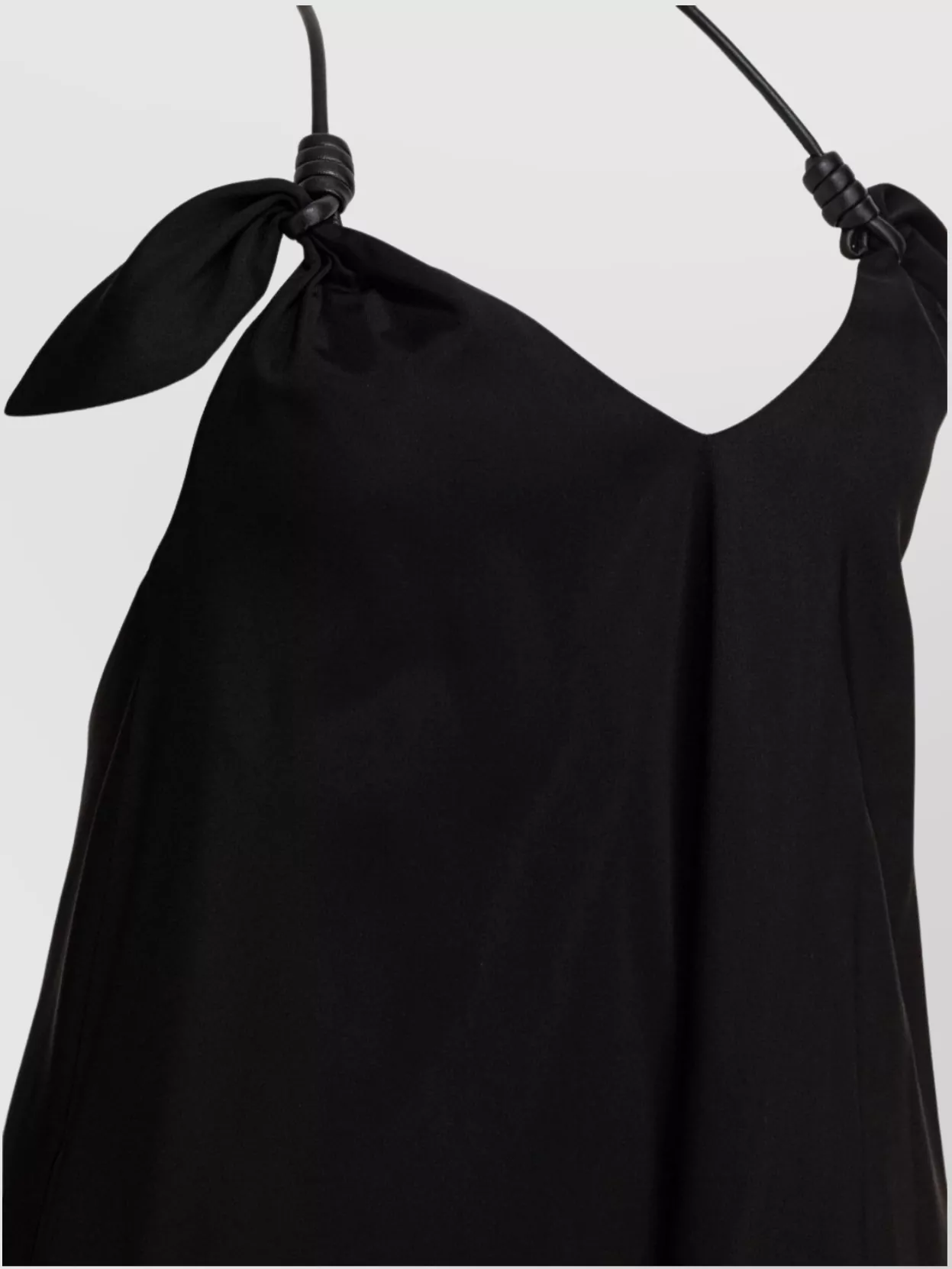 Loewe Halter Neck Sleeveless Flared Dress With Bow