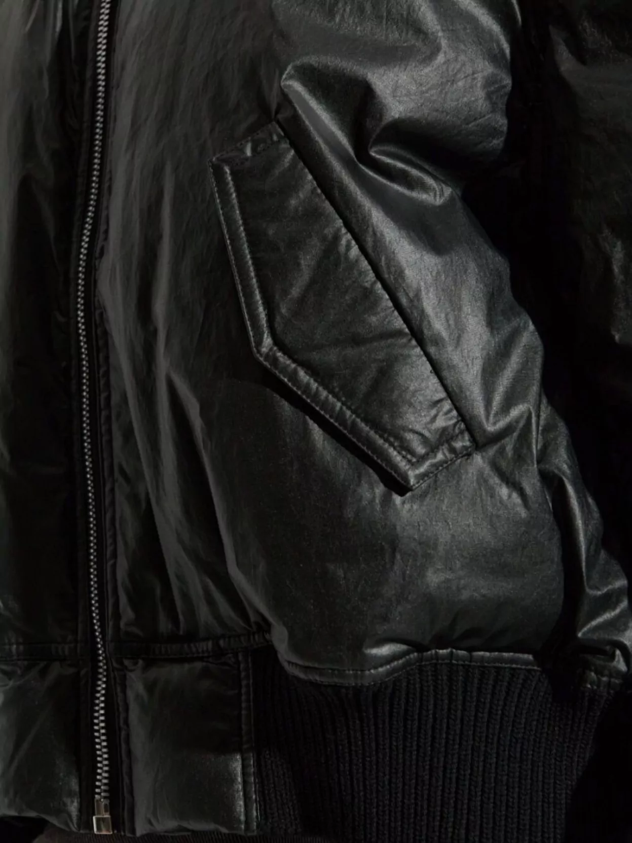 Rick Owens Insulated Quilted Jacket Side Pockets