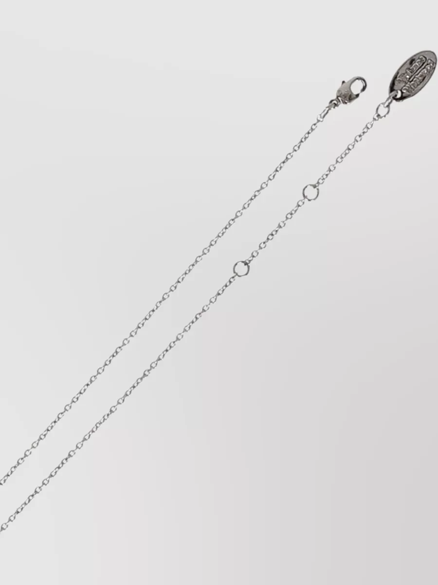 Vivienne Westwood Necklace Adjustable Length Orb Charm Pearl