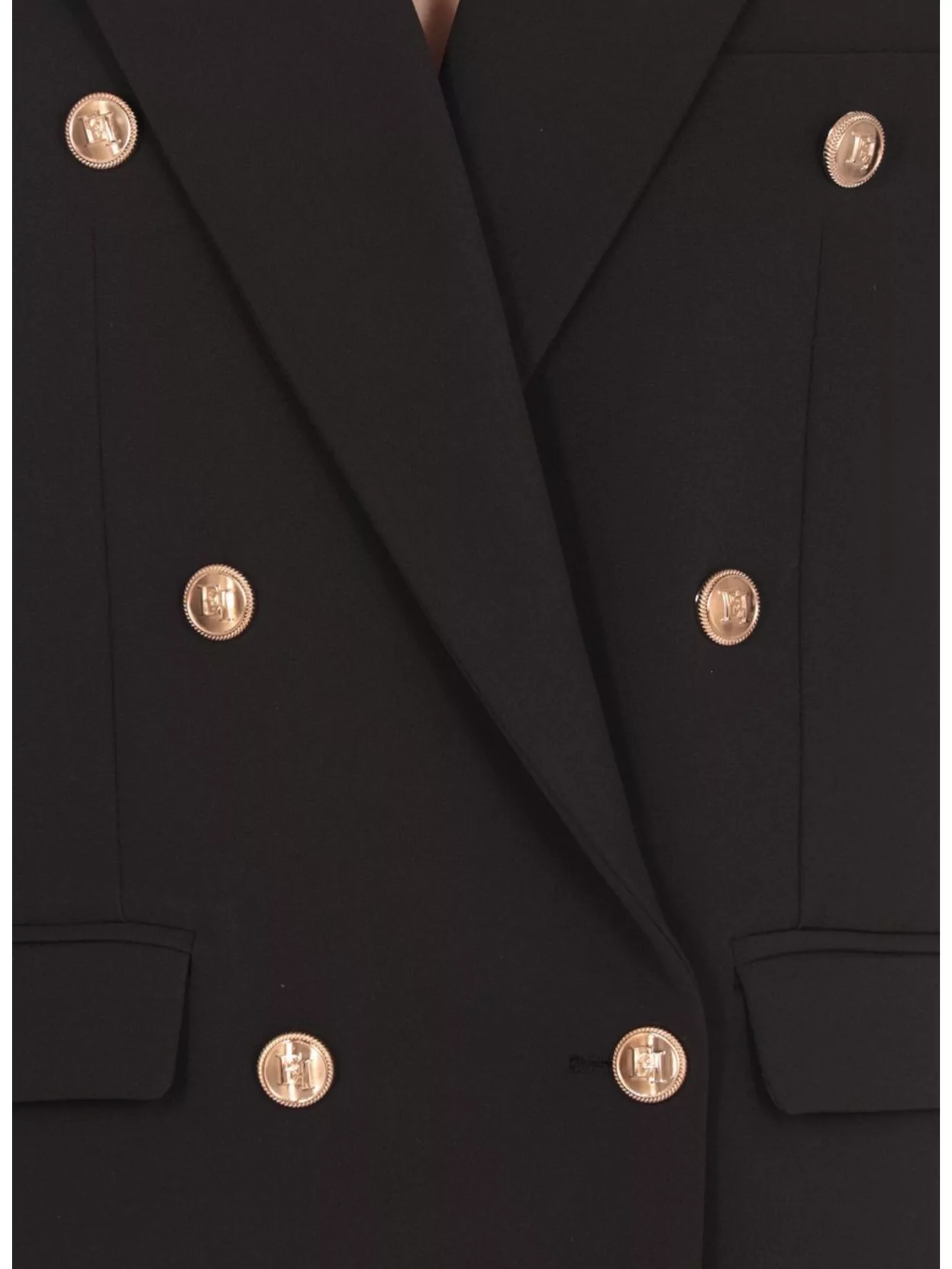 Elisabetta Franchi Double Breasted Peak Lapel Blazer