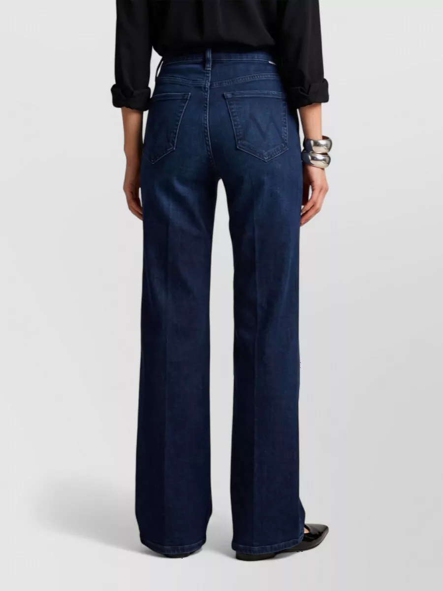 Mother Denim Mid-Rise Wide-Leg Jeans