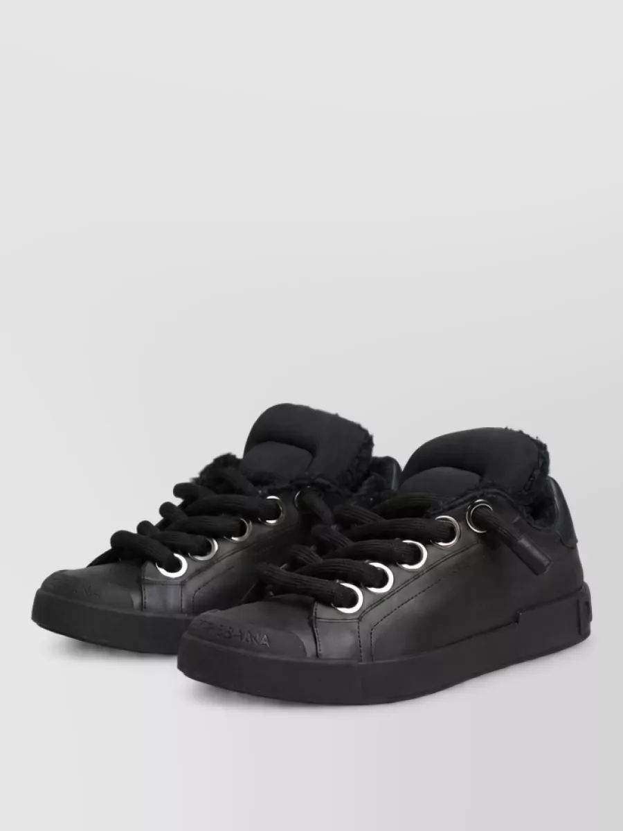 Dolce&Gabbana Leather Low Top Sneakers