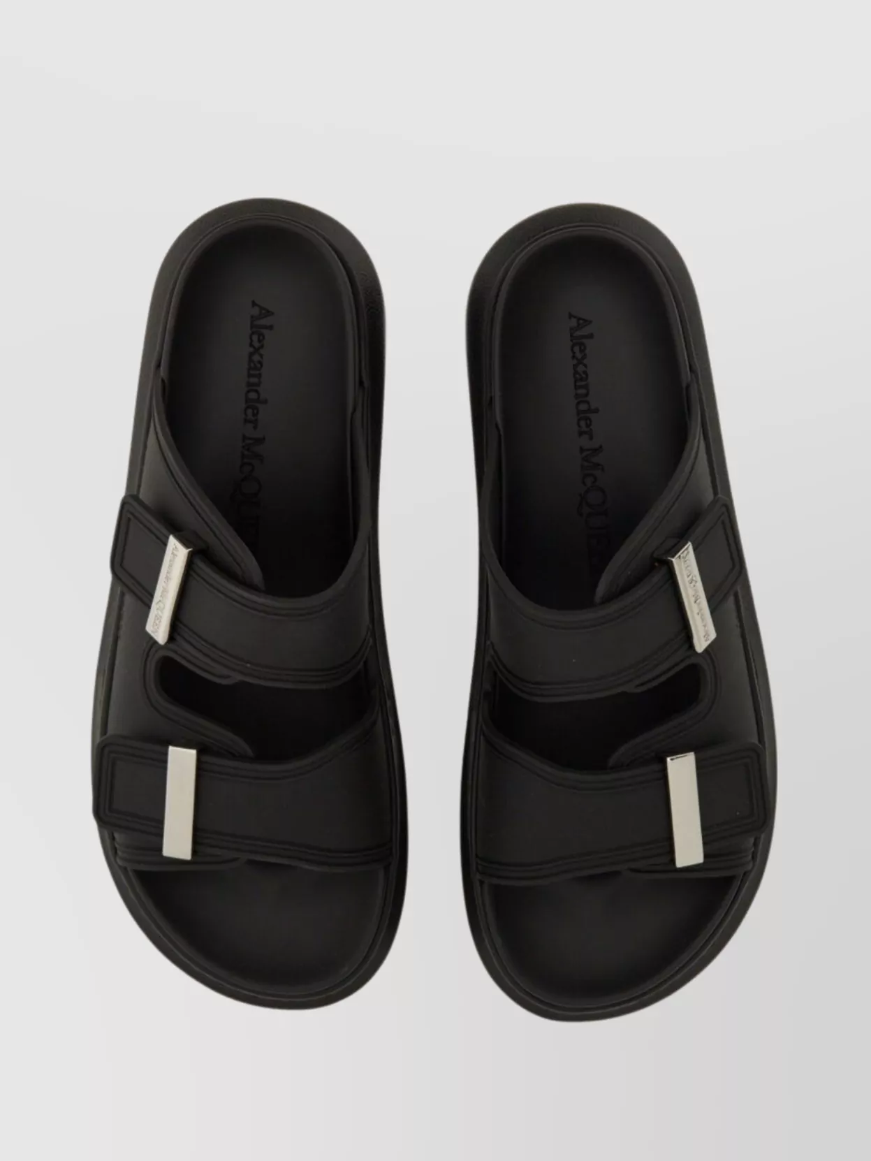 Alexander Mcqueen Double Strap Flat Sole Sandal