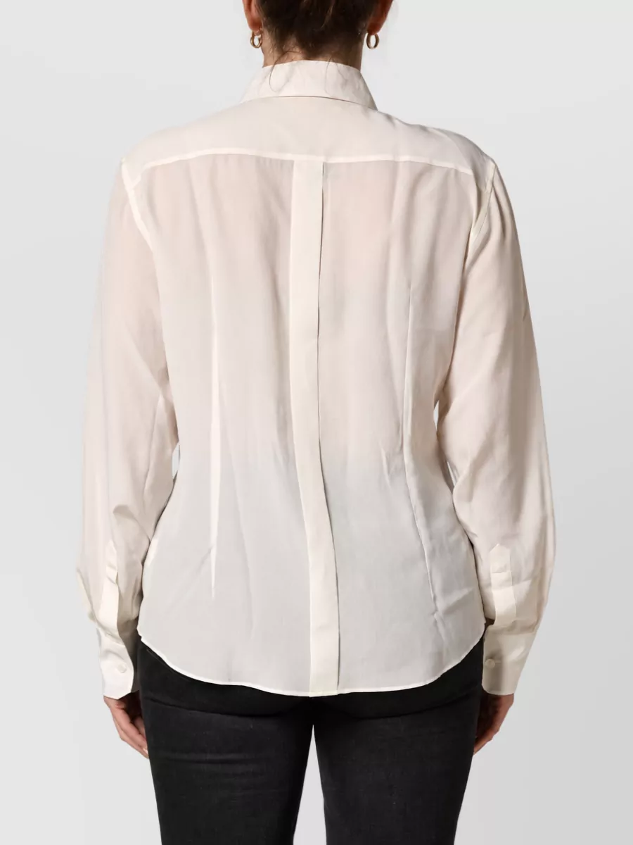 Dolce&Gabbana Silk Long-Sleeve Blouse