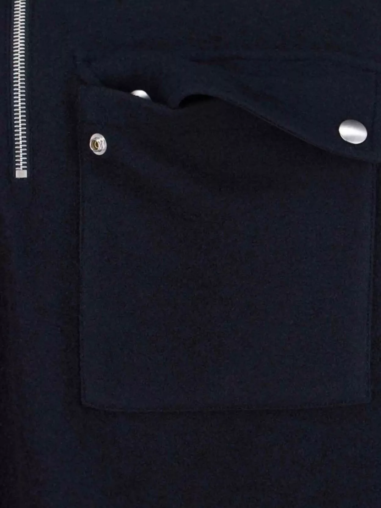 Jil Sander High Collar Sweatshirt Chest Pocket