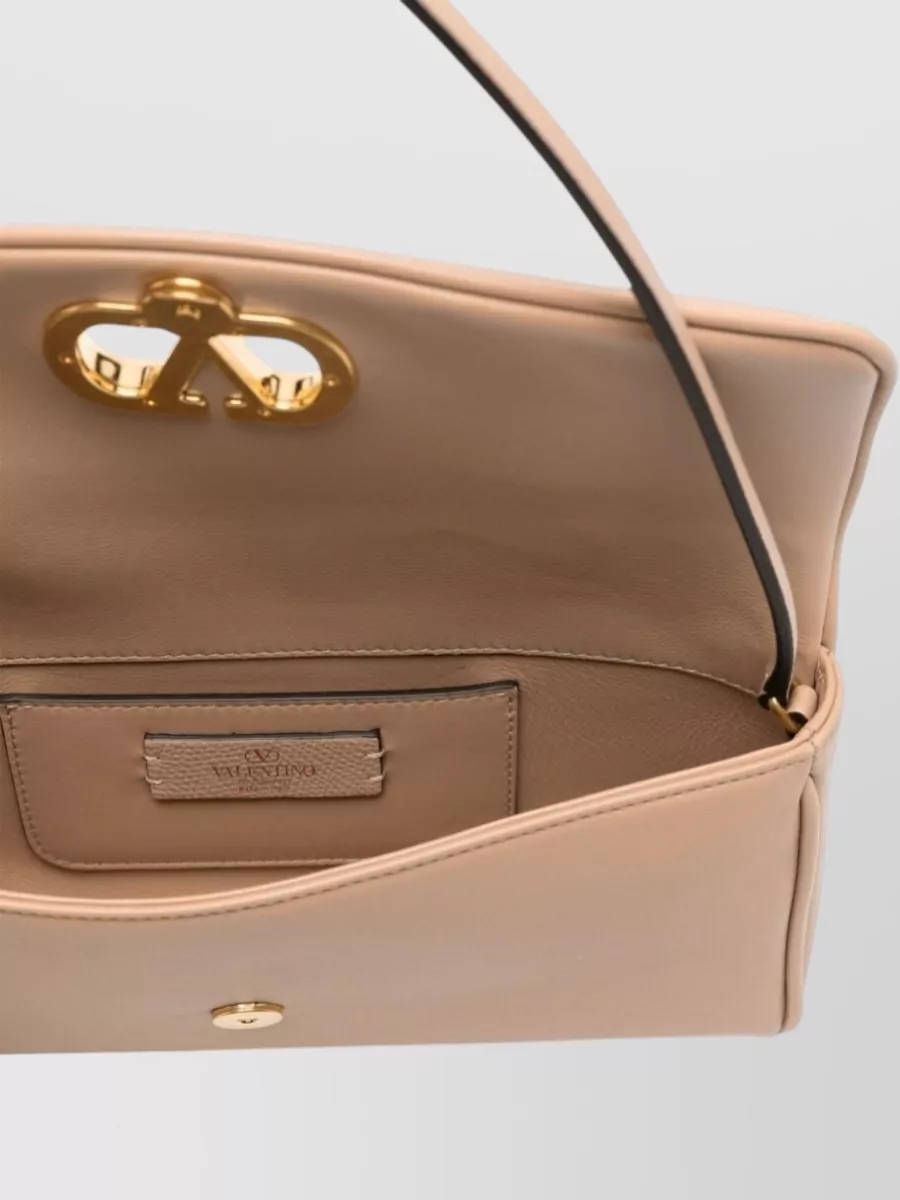 Valentino Garavani De Vain Small Leather Clutch Bag