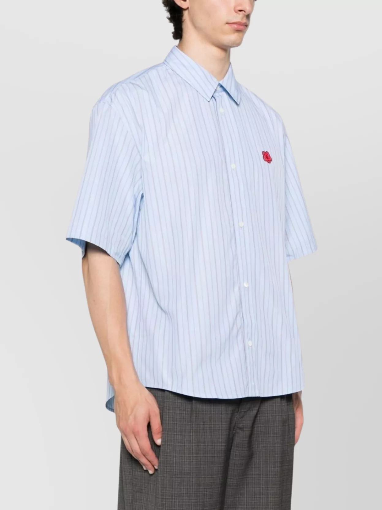 Kenzo 'Striped Boke Flower' Short Sleeve Shirt
