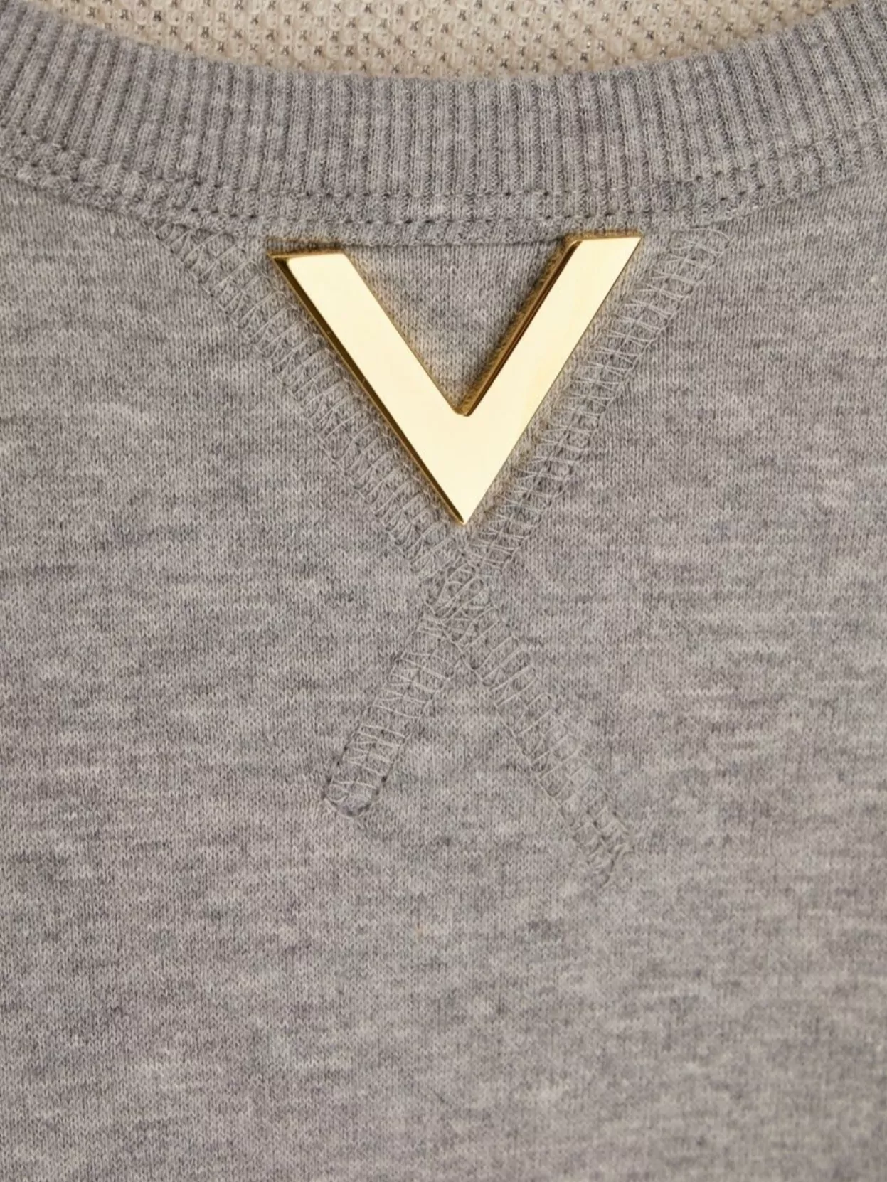 Valentino Garavani Oversize Crew Neck Knitwear Sweatshirt