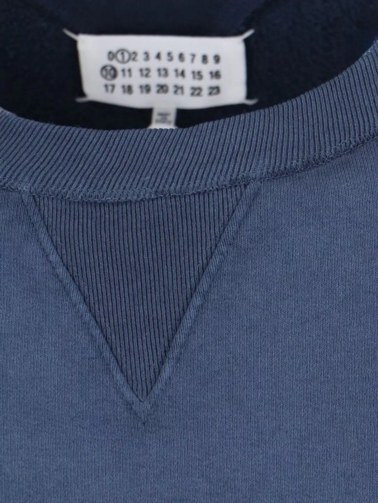 Maison Margiela Ribbed Detail V-Stitch Sweatshirt