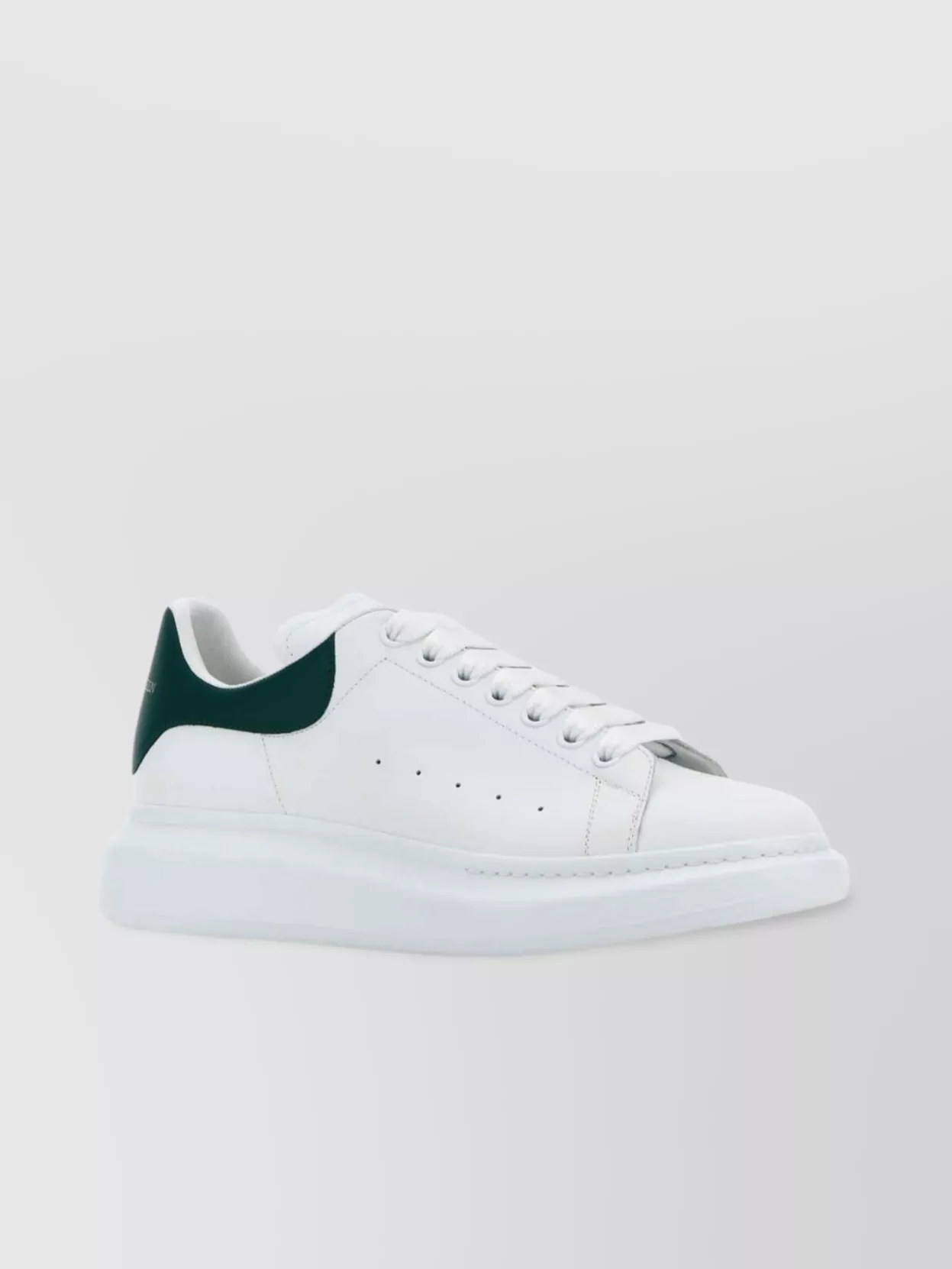 Alexander Mcqueen Leather Sneakers With Contrasting Heel Tab