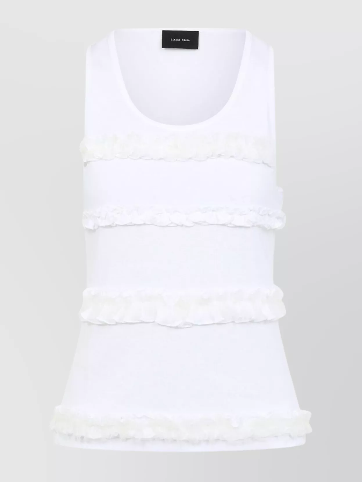 Simone Rocha Ruffle Frill Tank Top
