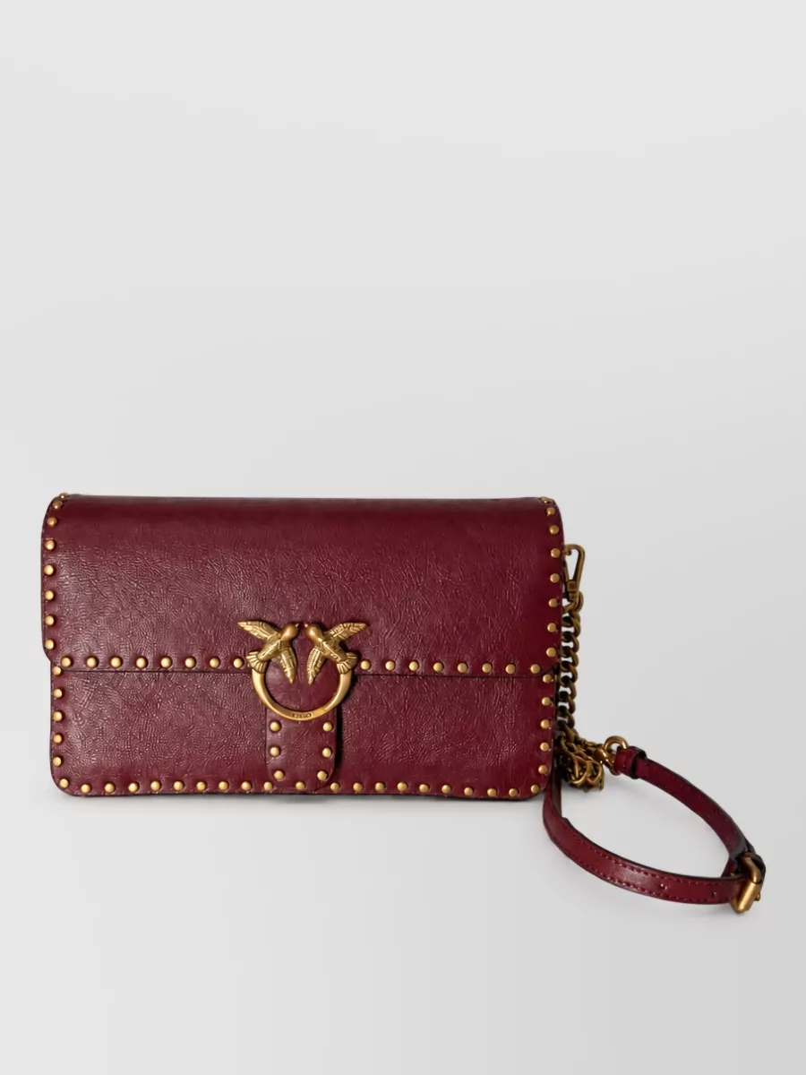 Pinko love bag leather clutch bag