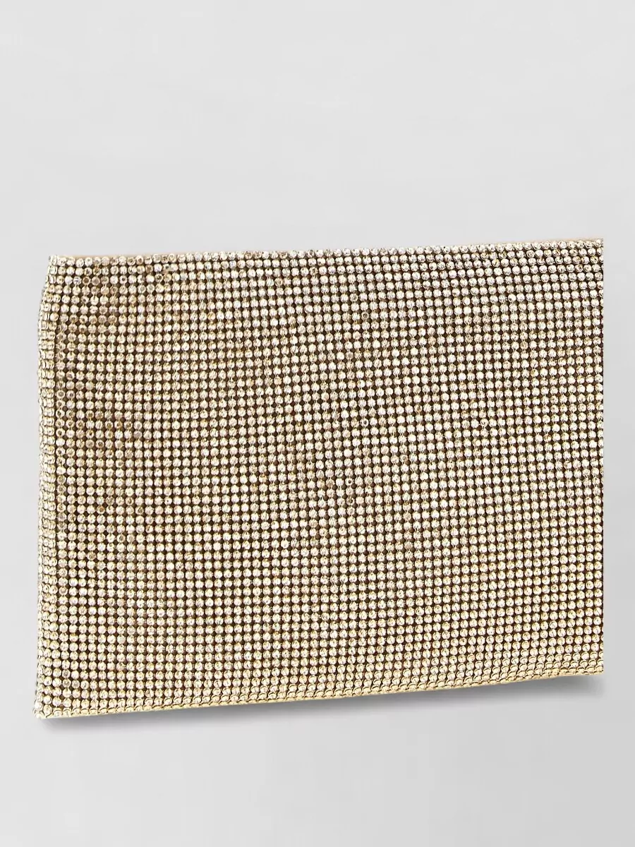 Benedetta Bruzziches crystal-embellished clutch bag