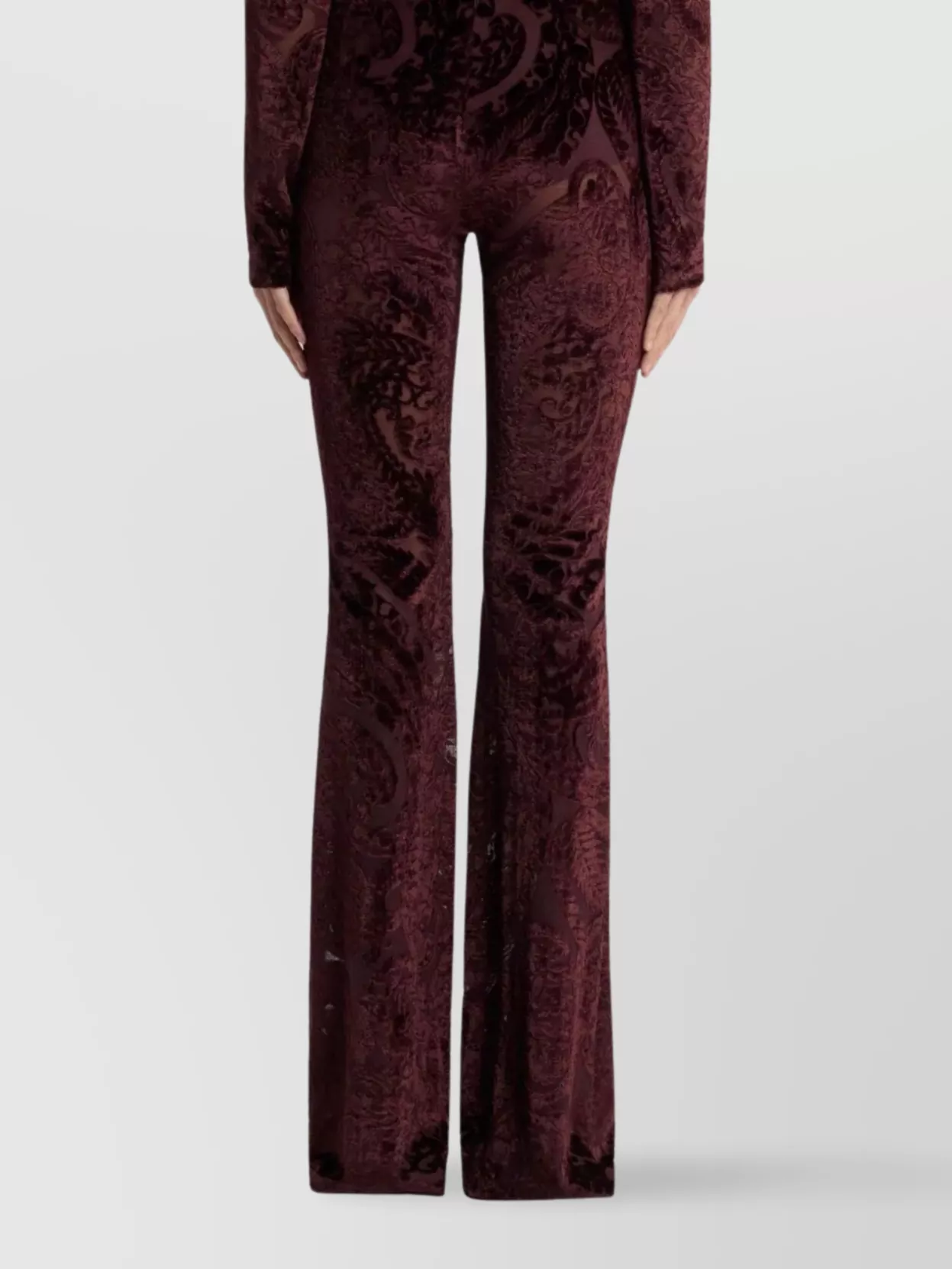 Etro Women's Flared Leg Skinny Trousers