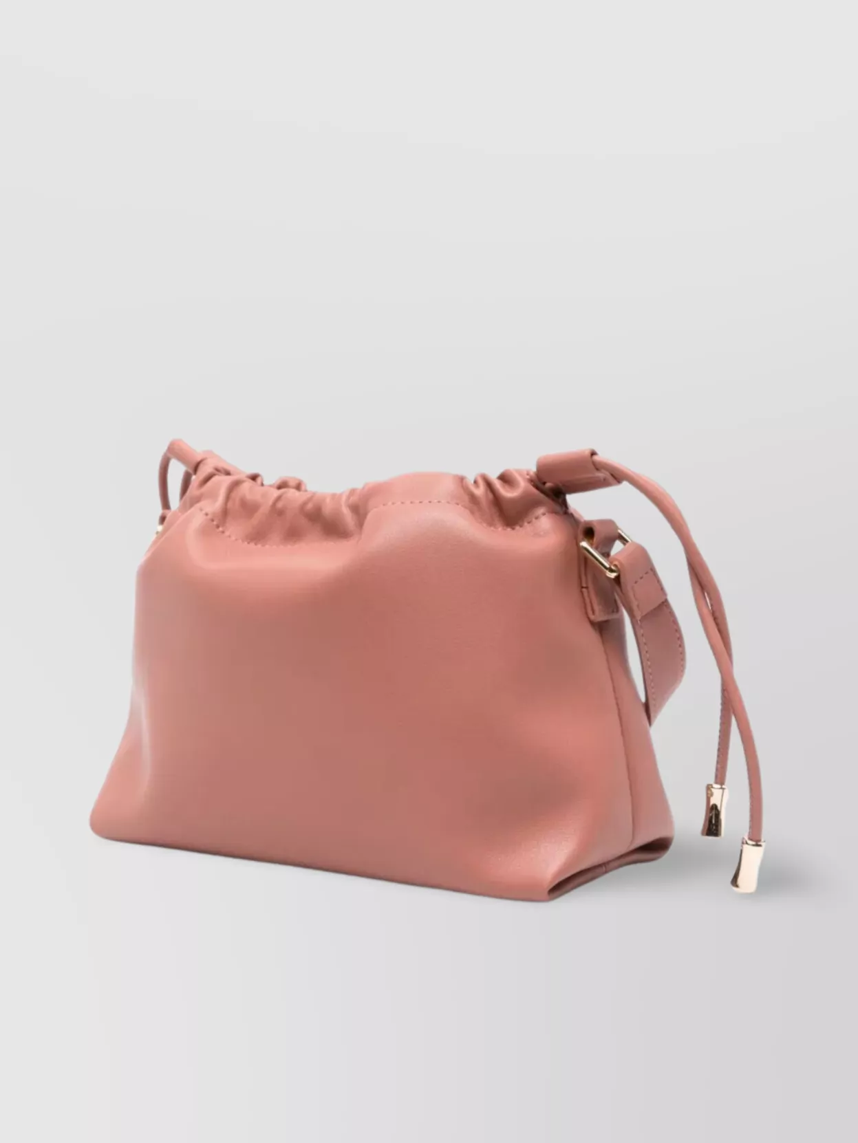 Apc Ninon Mini Pink Crossbody Bag With Embossed Logo On The Front And Adjustable Shoulder Strap In Ecole In Neutrals
