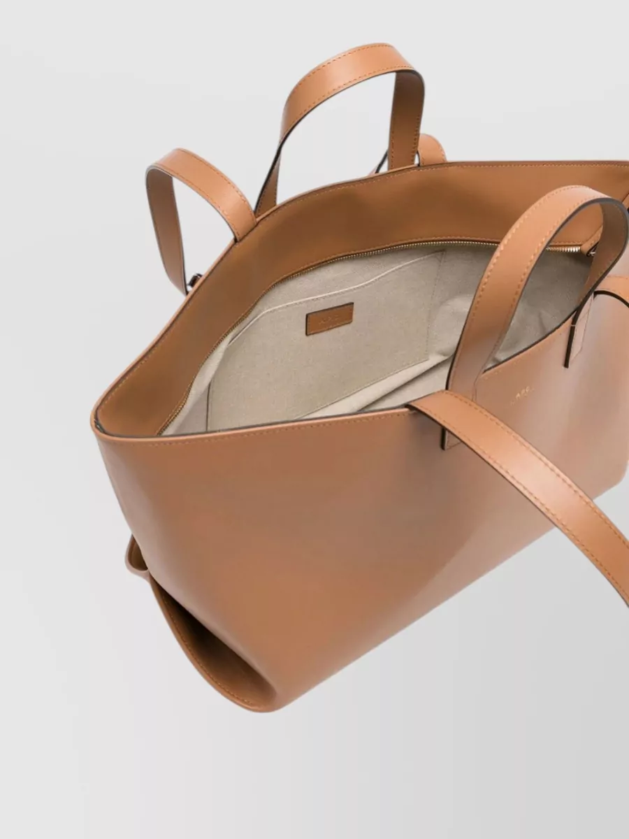 A.p.c. Drummer Leather Shoulder Bag