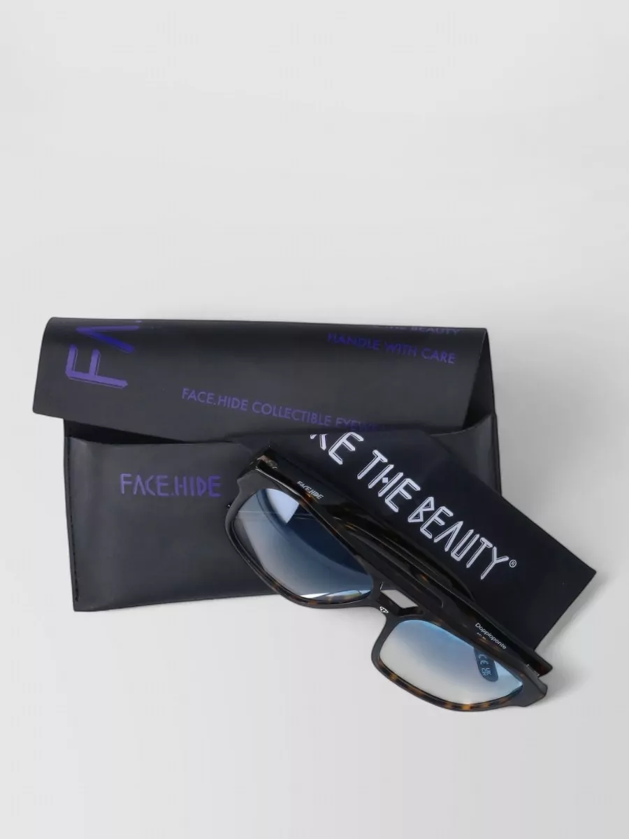 Facehide acetate sunglasses