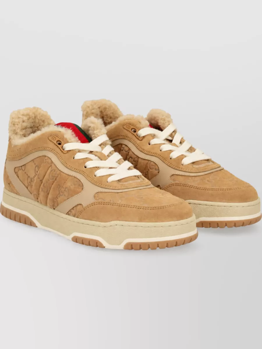 Gucci Leather Low-Top Sneakers