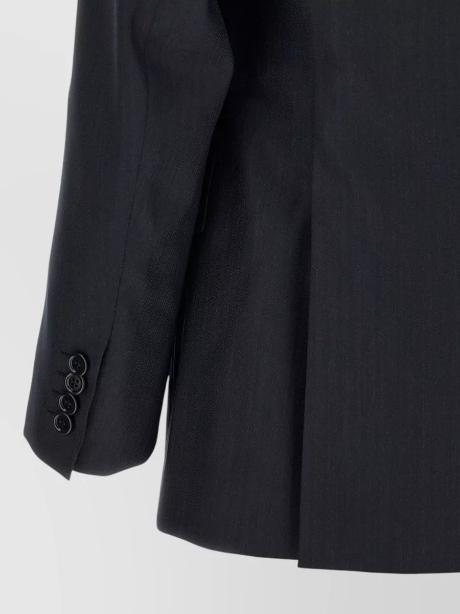 Brioni Wool Single Breasted Coat