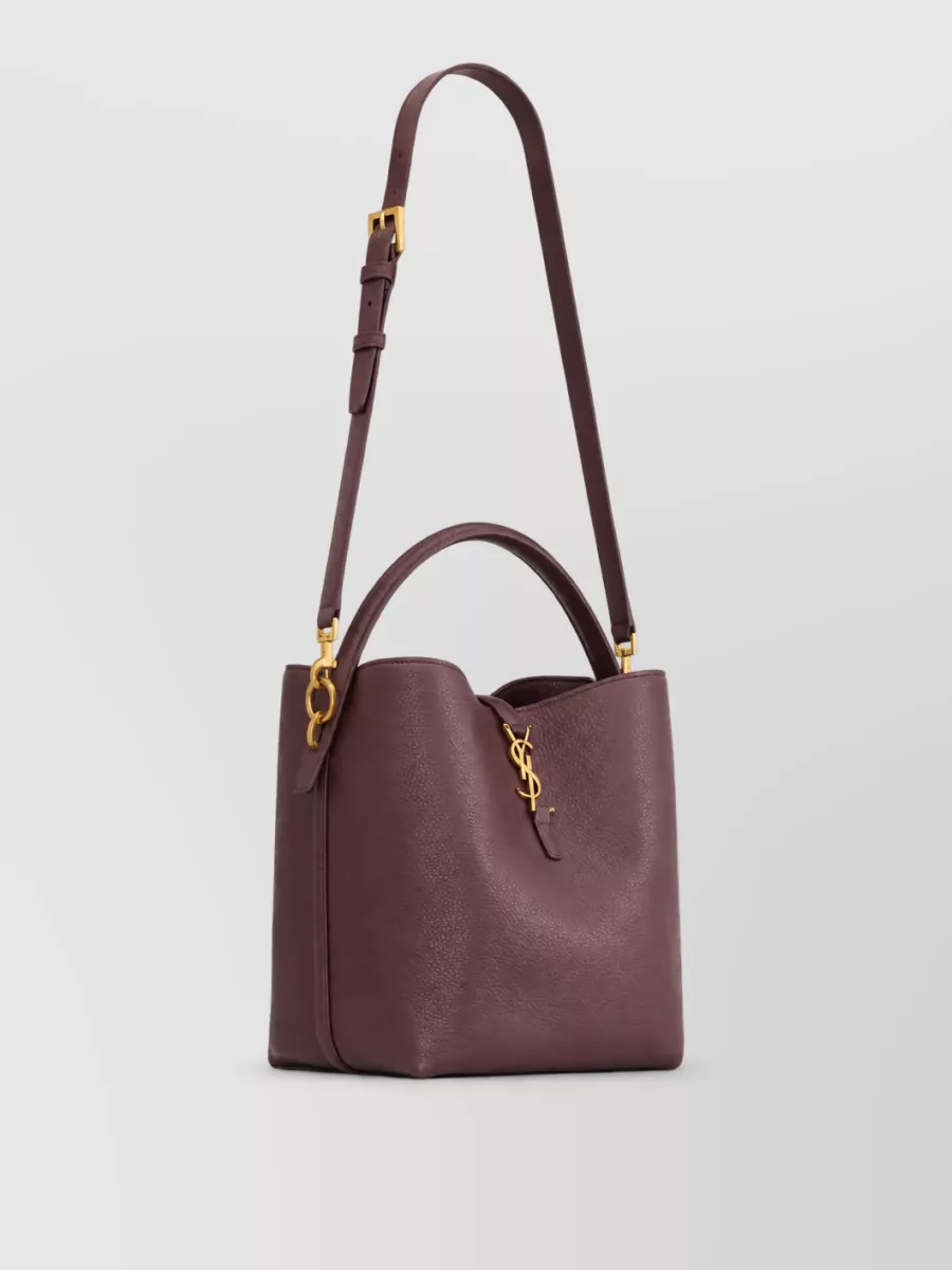 Saint Laurent Le 37 Leather Bucket Bag