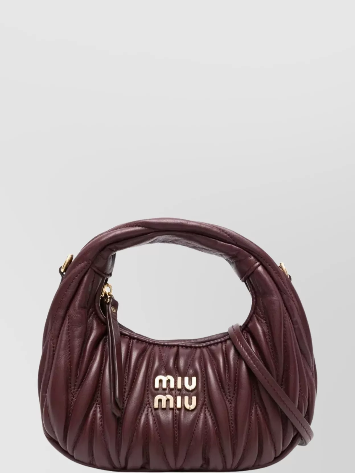 Miu Miu Quilted Leather Cross-body Bag Strap