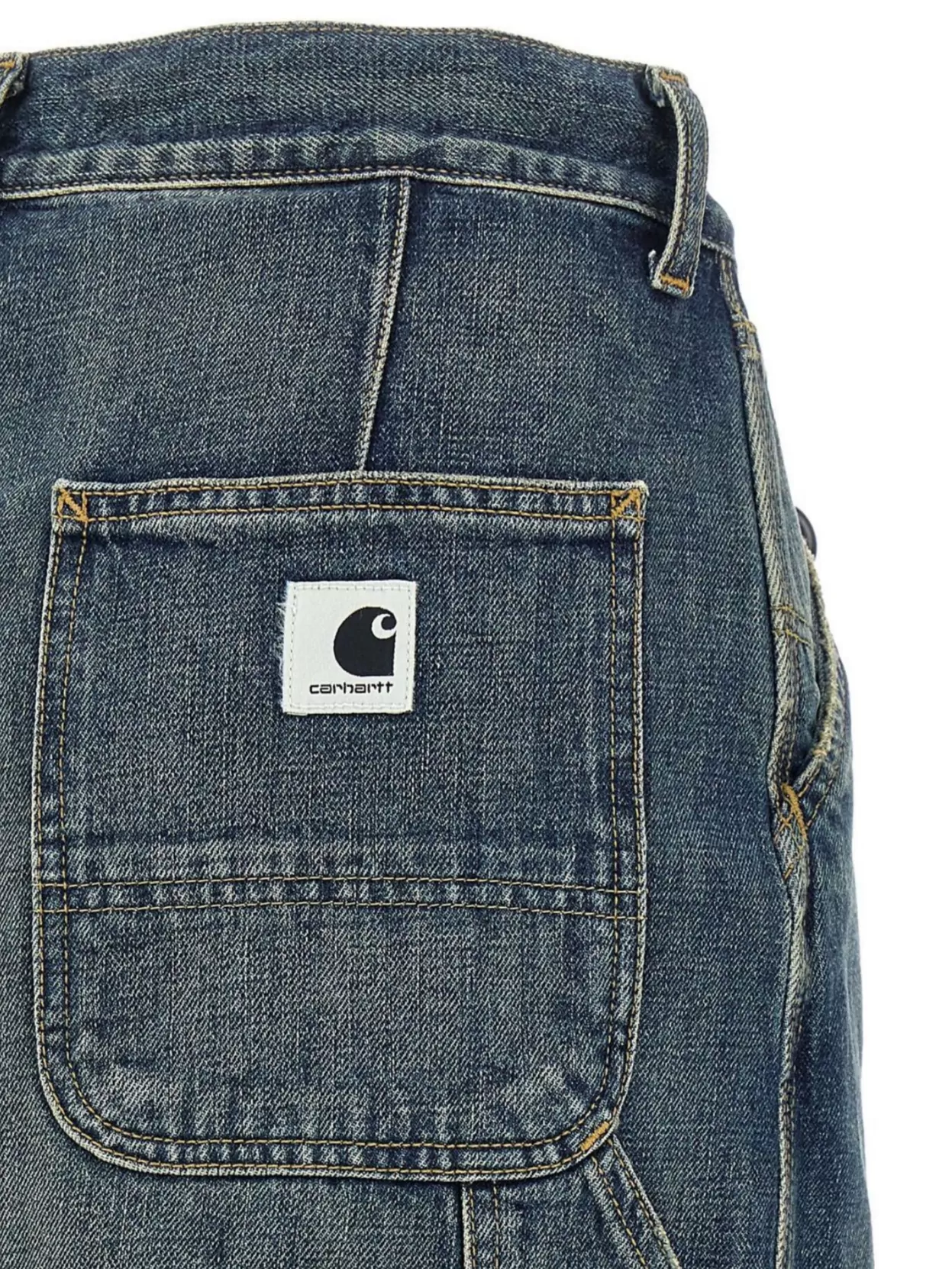 Carhartt Wip Knee Length Skirt Pockets Belt Loops