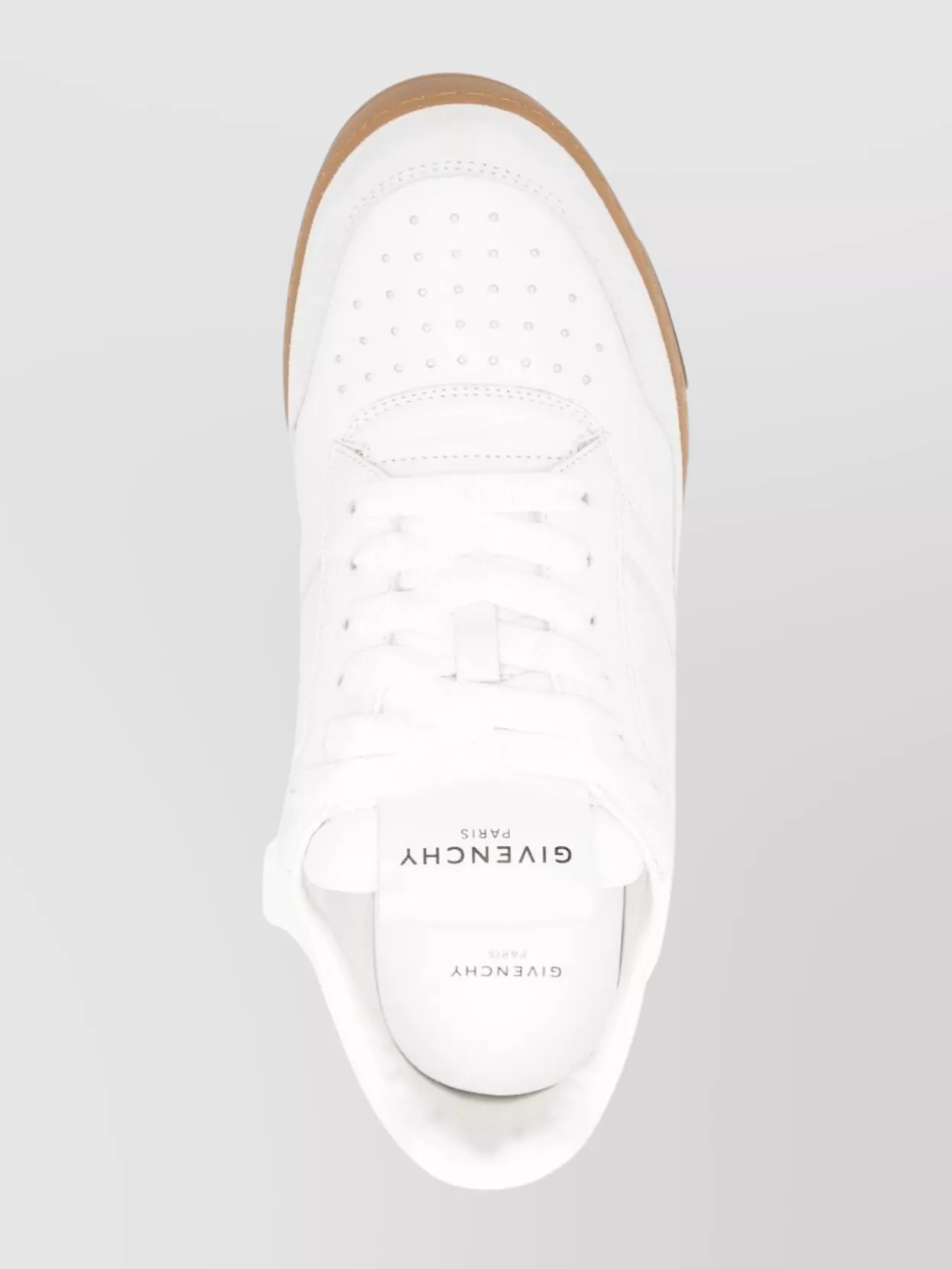 Givenchy Round Toe Low Sneakers With Flat Sole In White