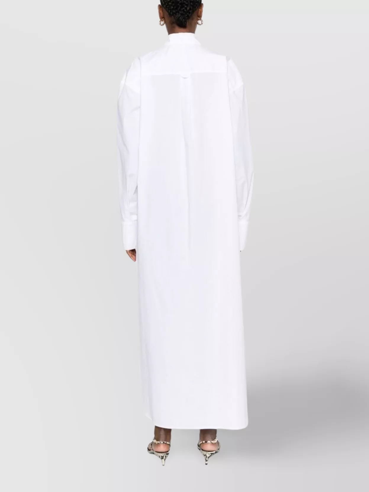 Federica Tosi Open Sleeve Shirt Dress In Canvas
