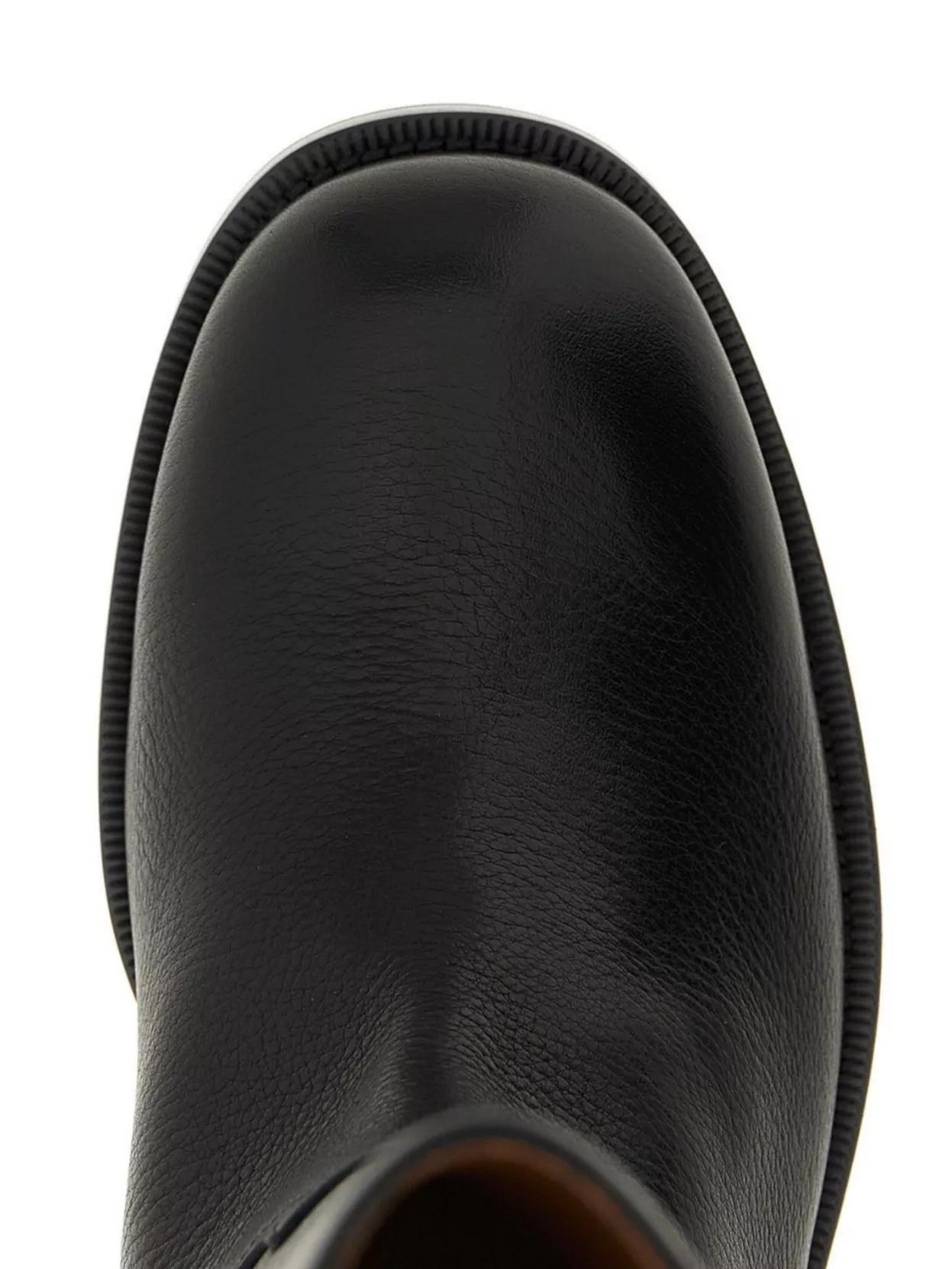 Church's Mid-Calf Flat Sole Boots With Textured Leather