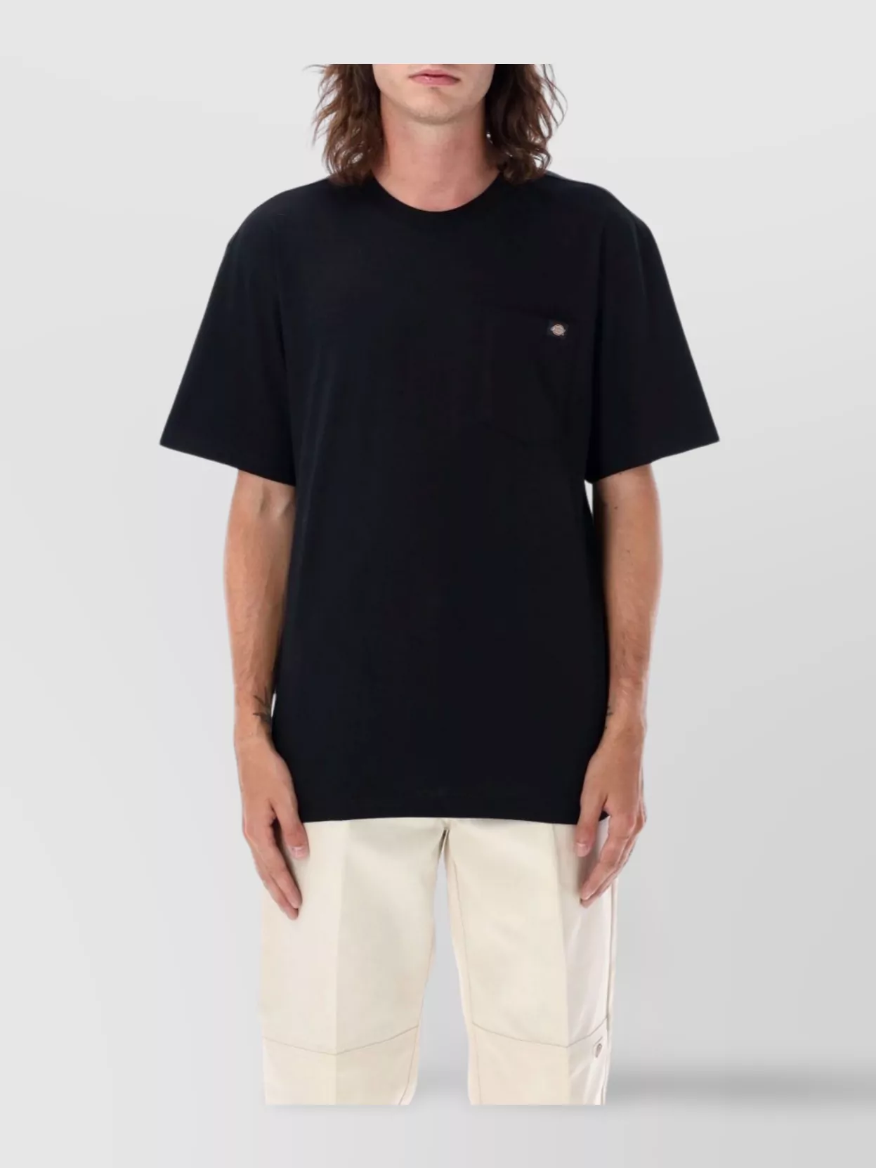 Shop Dickies Patch Pocket T-shirt Label In Black