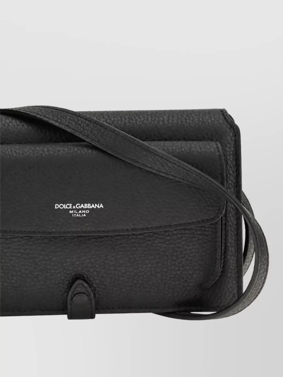 Dolce&Gabbana Suede Crossbody Clutch Bag