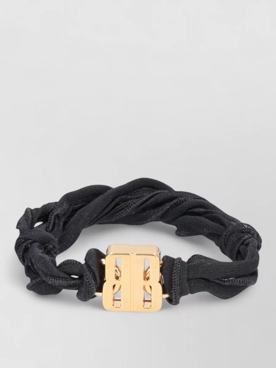 Balenciaga metal ribbon bracelet
