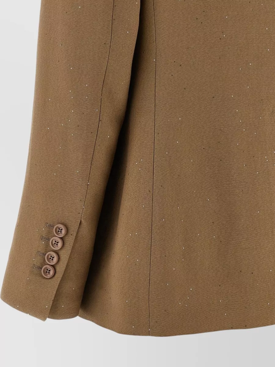 Herno Sequined Double-Breasted Blazer