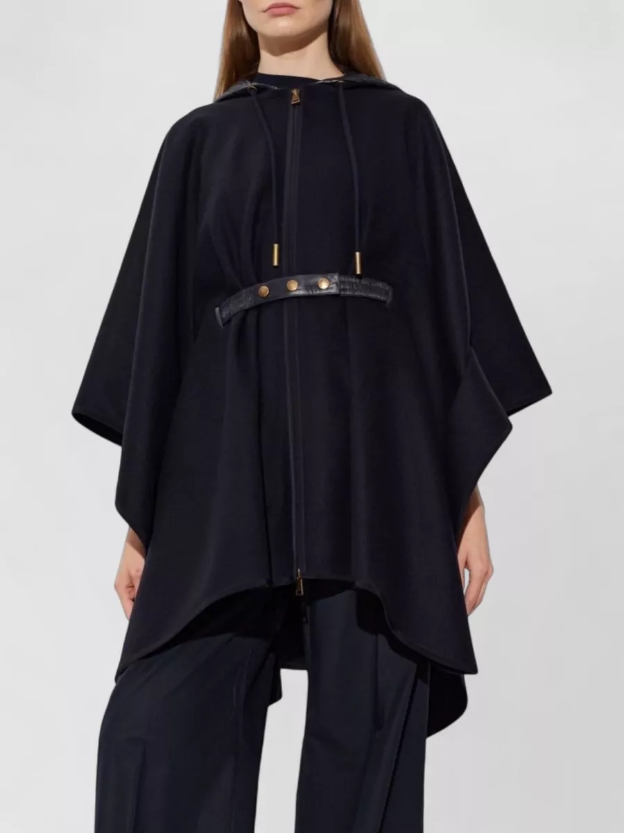 Moncler Wool Hooded Cape
