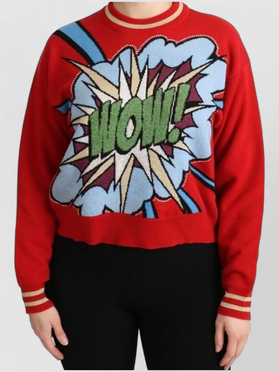 Dolce&Gabbana cashmere cartoon-print sweater