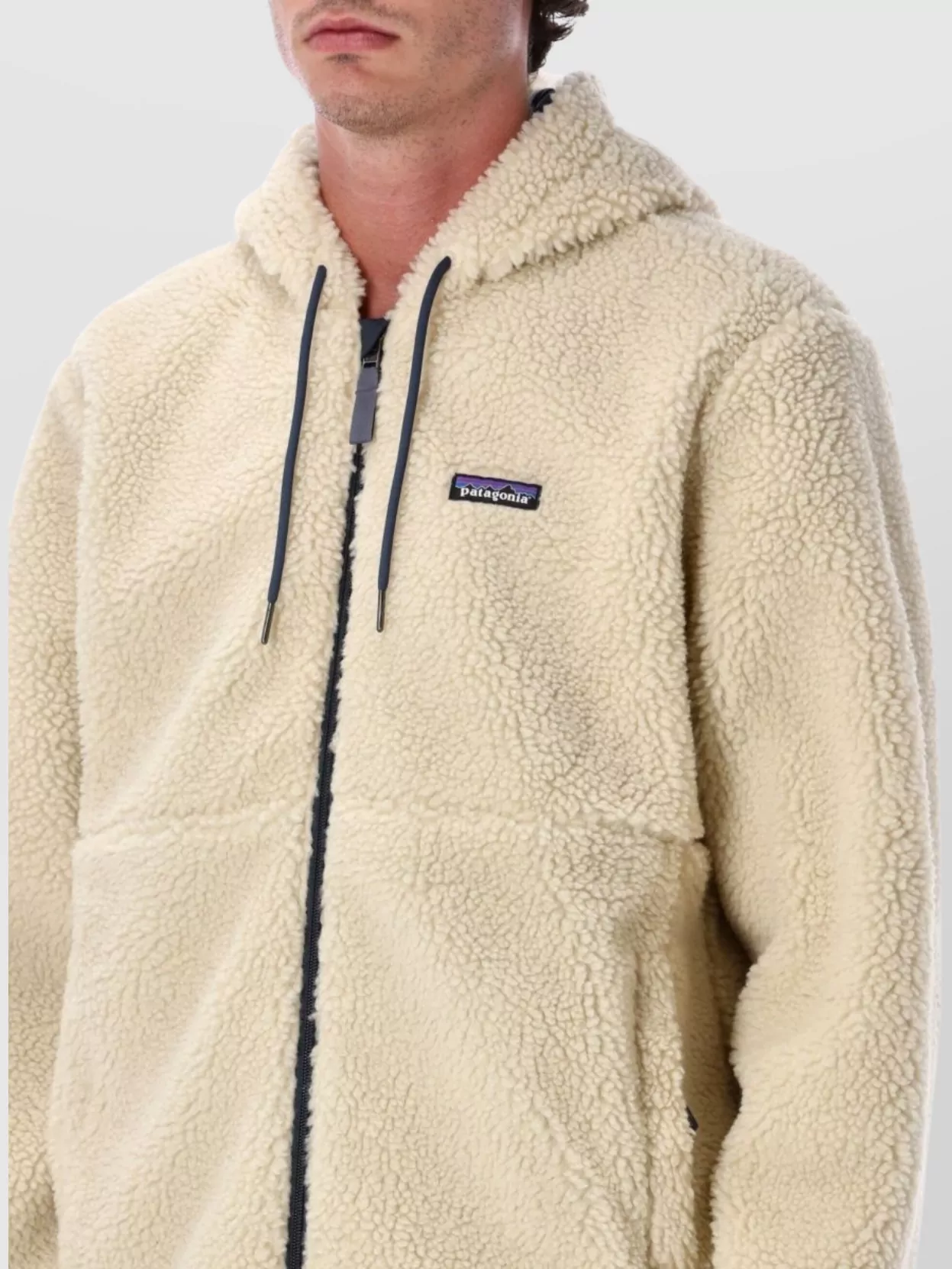 Patagonia Fleece Hoodie Jacket Featuring Side Pockets